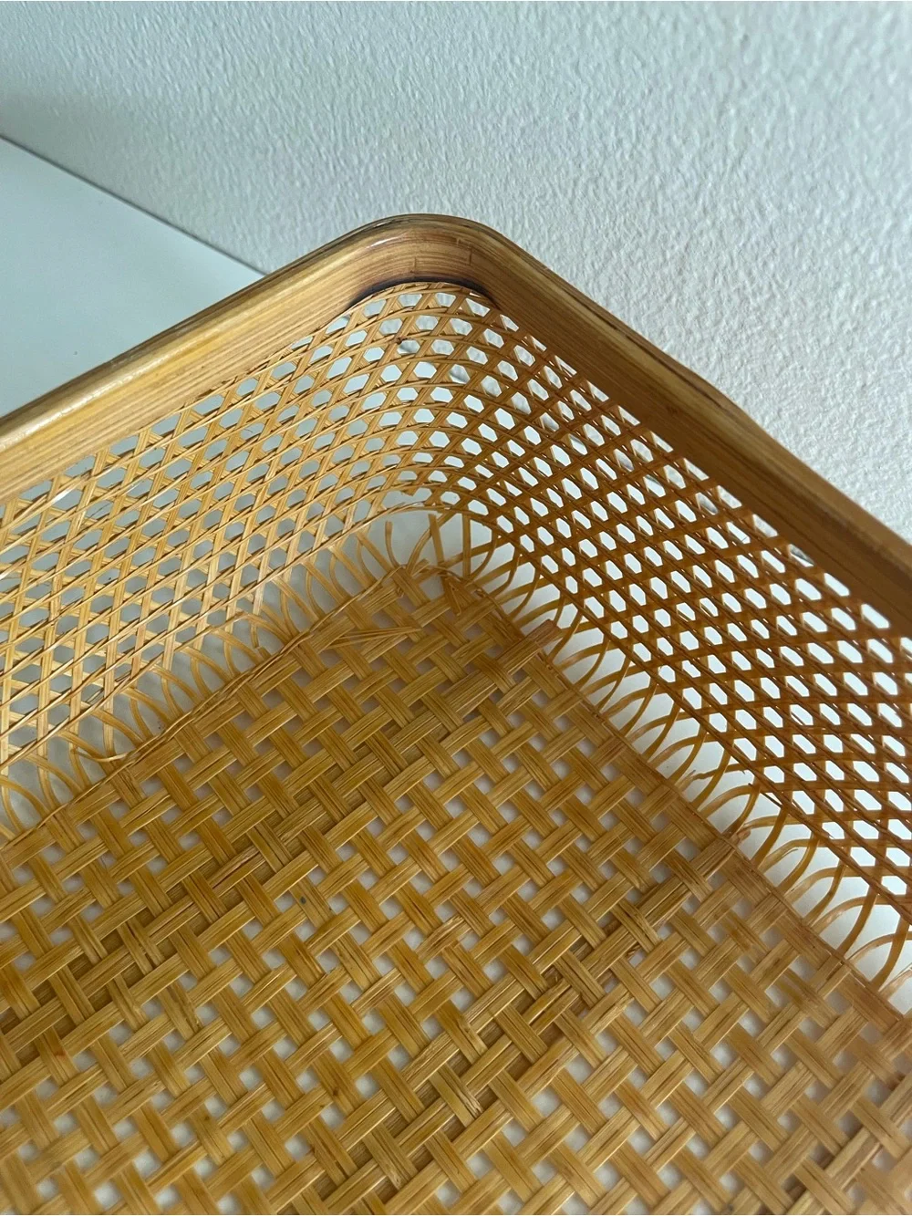 Woven Rattan Rectangular Basket - Picture 6 of 13